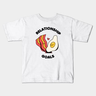 Relationship goals eggs and bacon Kids T-Shirt